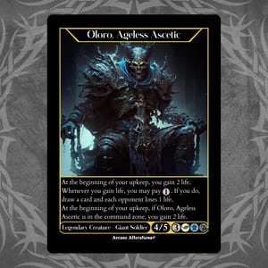 Oloro, Ageless Ascetic - Full Art Custom Card