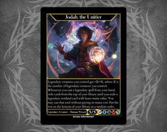 mtg final fantasy jodah the unifier Jodah, the Unifier - Full Art Custom Card