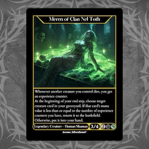 Meren of Clan Nel Toth - Full Art Custom Card - Etsy
