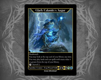 Glarb, Calamity's Augur Custom Made Game Card Proxy - Etsy