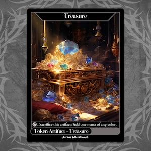 Token de Tesouro - Carta Personalizada com Arte Completa
