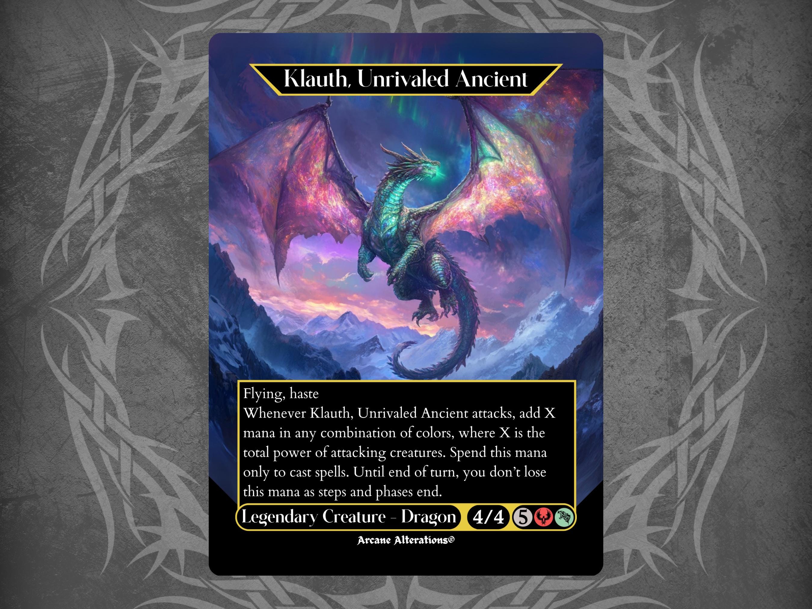 Klauth, Unrivaled Ancient - Proxy Full Art Custom Card - Etsy