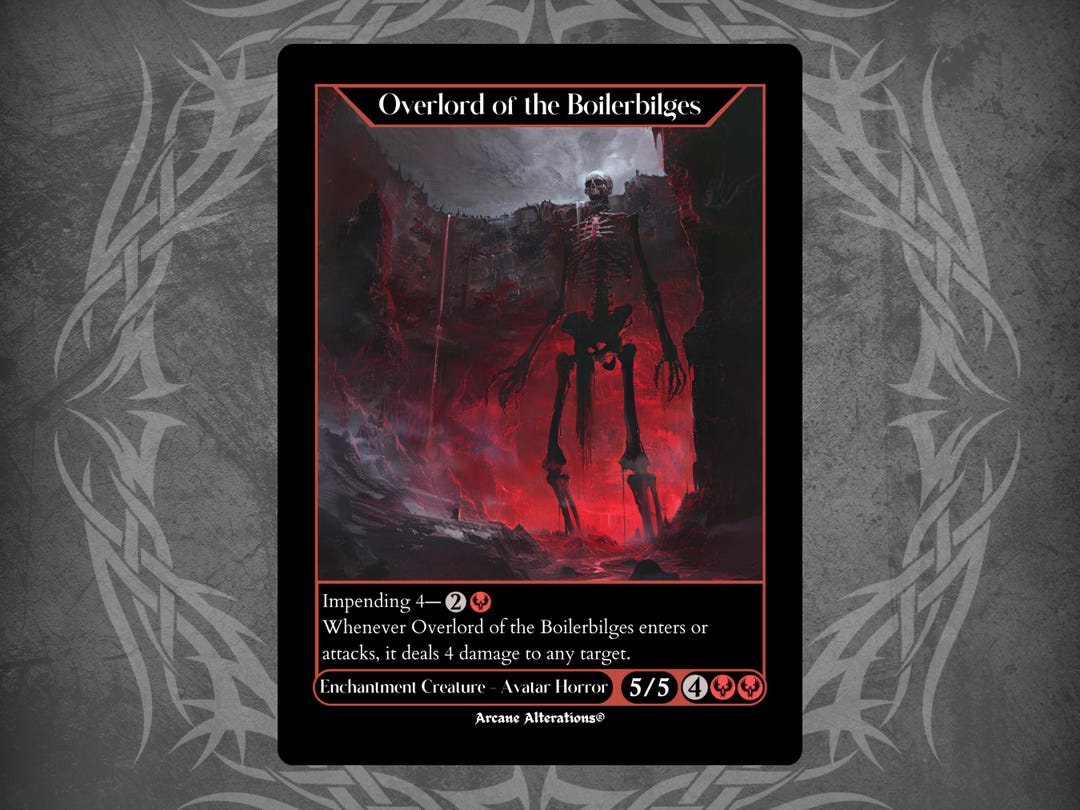Overlord of the Boilerbilges - Full Art Custom Card - Etsy Overlord of the Boilerbilges - Full Art Custom Card - Etsy