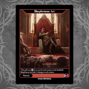 Atto blasfemo - Carta personalizzata Full Art