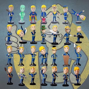 Fallout Bobbleheads fatti a mano da collezione