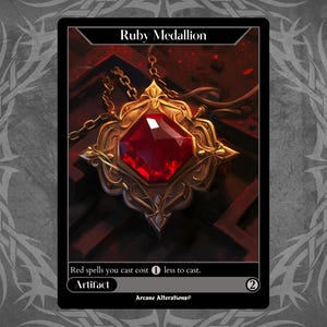 Ruby Medallion - Full Art Custom Card