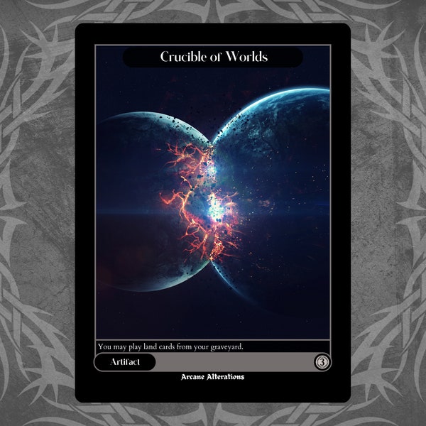 Crucible of Worlds - Full Art Custom Card