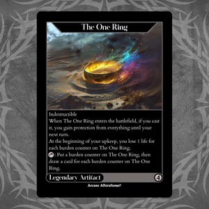 The One Ring - Full Art Custom Card