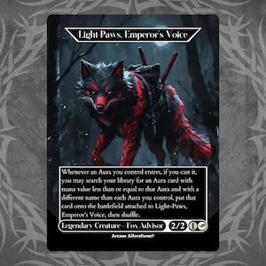 Light-Paws,schwarze Stimme des Kaisers - Proxy Full Art Custom Karte