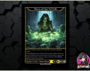 Mtg Altered Art Card Meren of Clan Nel Toth - Etsy