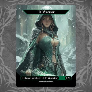 Elf Warrior Token - Proxy Full Art Custom Card