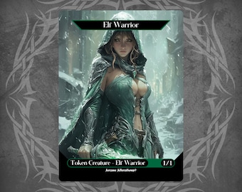 Elf Warrior Token - Proxy Full Art Custom Card