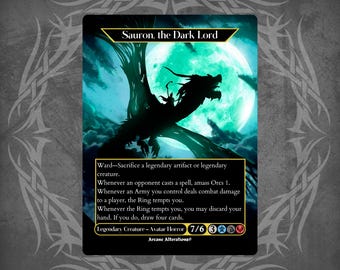 Sauron, the Dark Lord - Proxy Full Art Custom Card