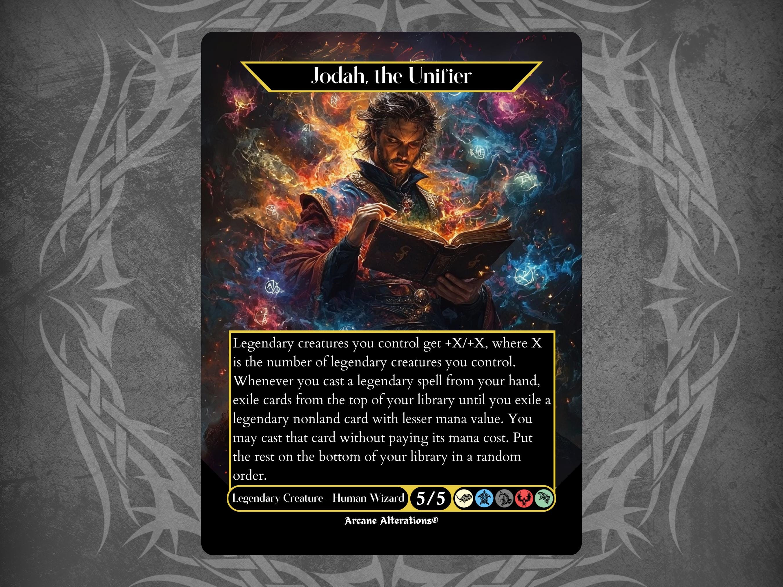 Jodah, the Unifier - Proxy Full Art Custom Card - Etsy