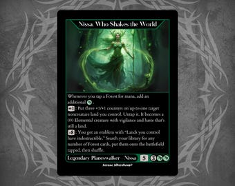 ニッサ | MTG プレイマット、TCG プレイマット、カード プレイマット