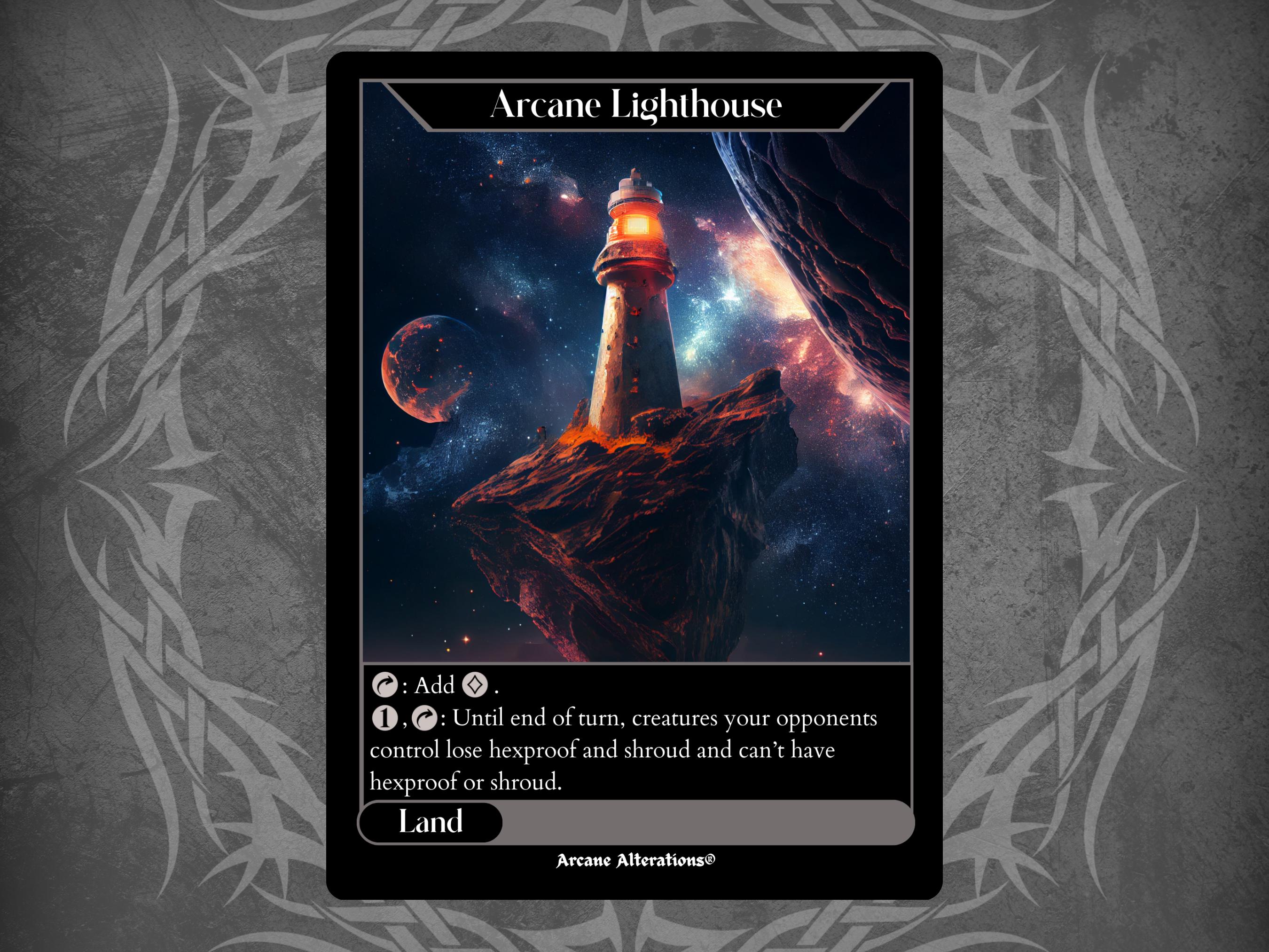Arcane Lighthouse - Full Art Custom Card - Etsy