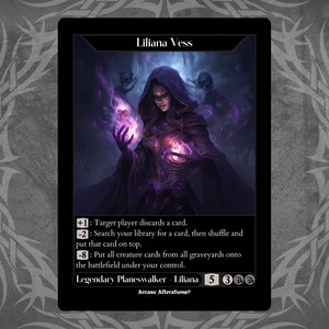 Liliana Vess - Full Art Custom Karte