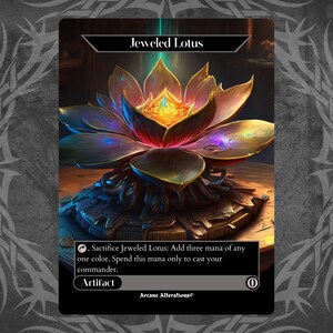 Jeweled Lotus - MTG Playtest Proxies - Etsy