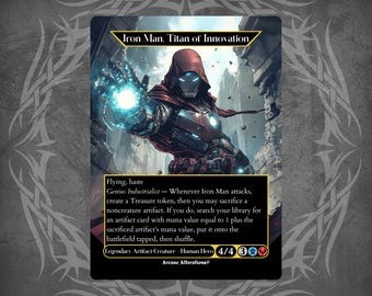 Iron Man, Titan of Innovation, Commander, Proxy Card - Etsy