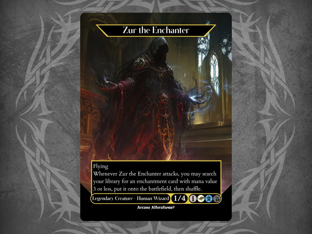 Zur the Enchanter - Proxy Full Art Custom Card - Etsy Israel