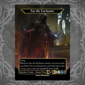 Zur the Enchanter - Proxy Full Art Custom Card