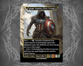 MTG【Foil】Captain America, First Avenger MTG SECRET LAIR X MARVEL'S CAPTAIN AMERICA - Foil Edition