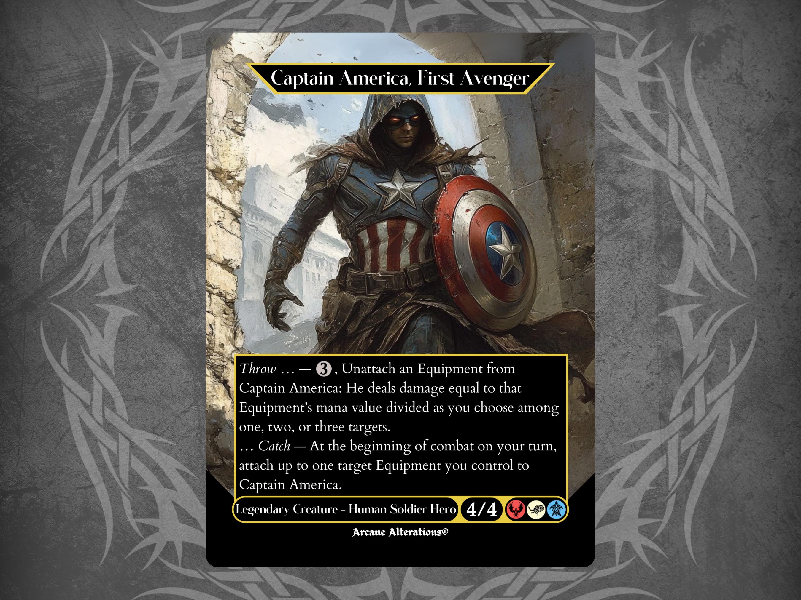 Captain America Mtg Proxy - Etsy