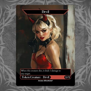 Devil Token - Proxy Full Art Custom Card