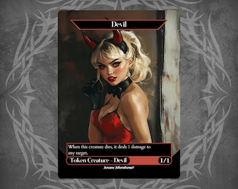Devil Token - Proxy Full Art Custom Card