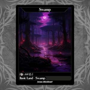 Basic Swamp - Full Art Custom Card