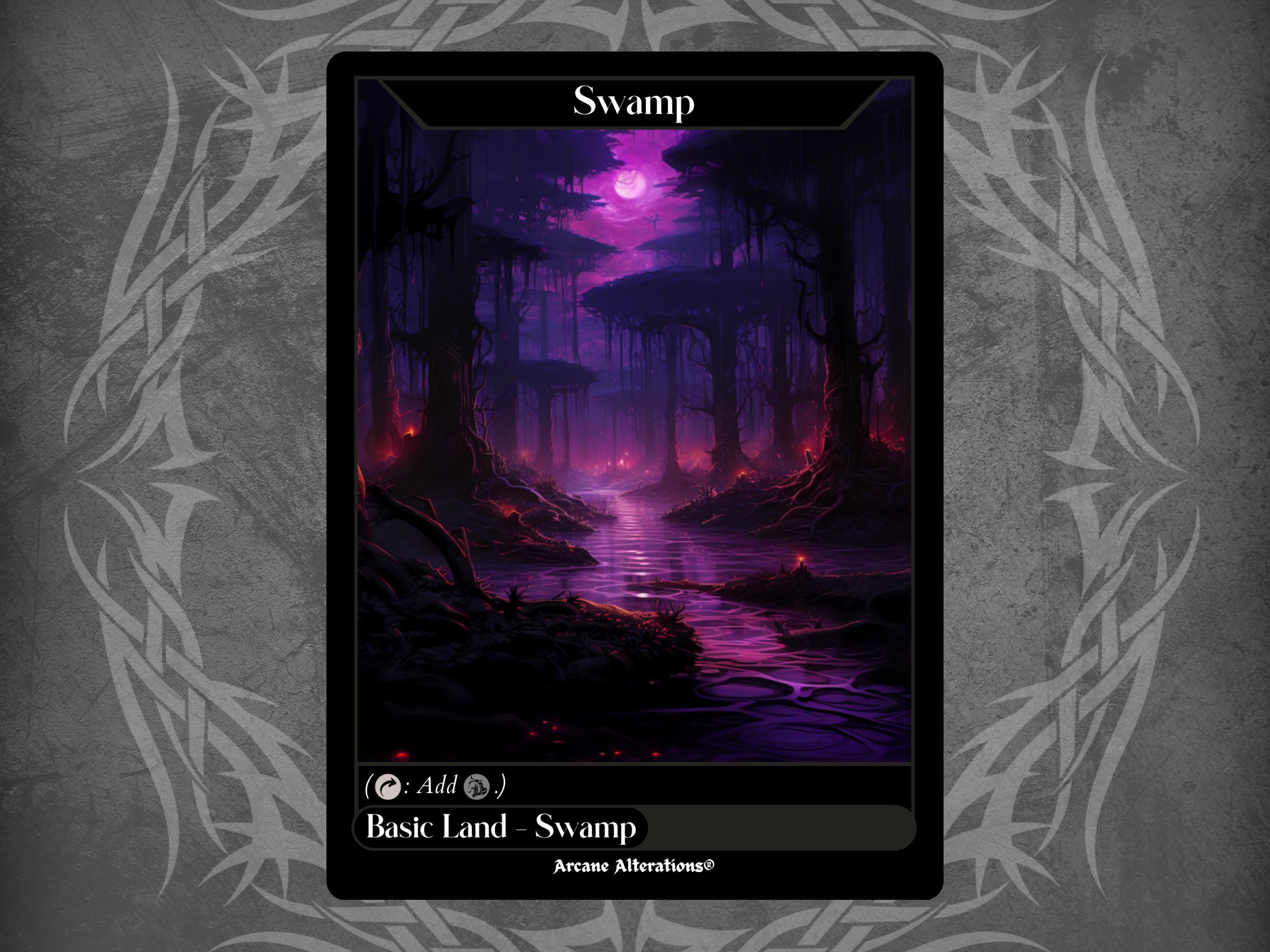 沼 swamp アーティスト拡張 サイン　alter art Swamp Full Art Alter - JWIPRI Alters
