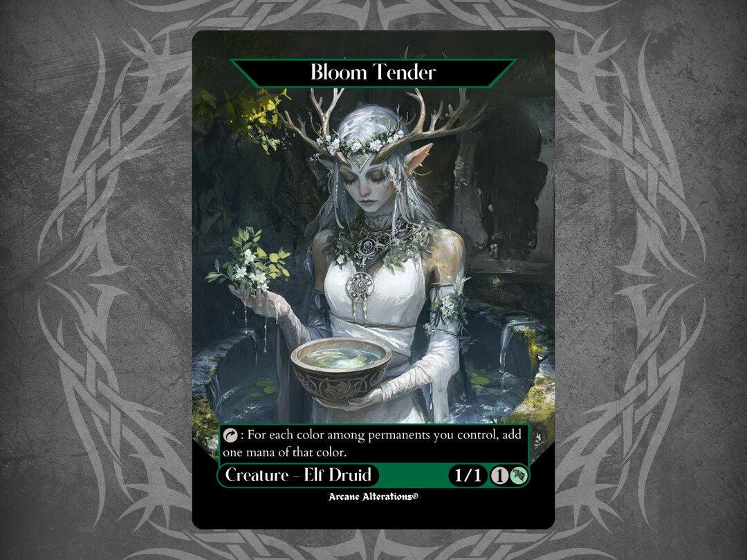 Bloom Tender - Proxy Full Art Custom Card - Etsy