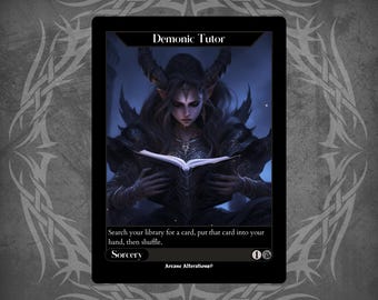 Demonic Tutor - Full Art Custom Card
