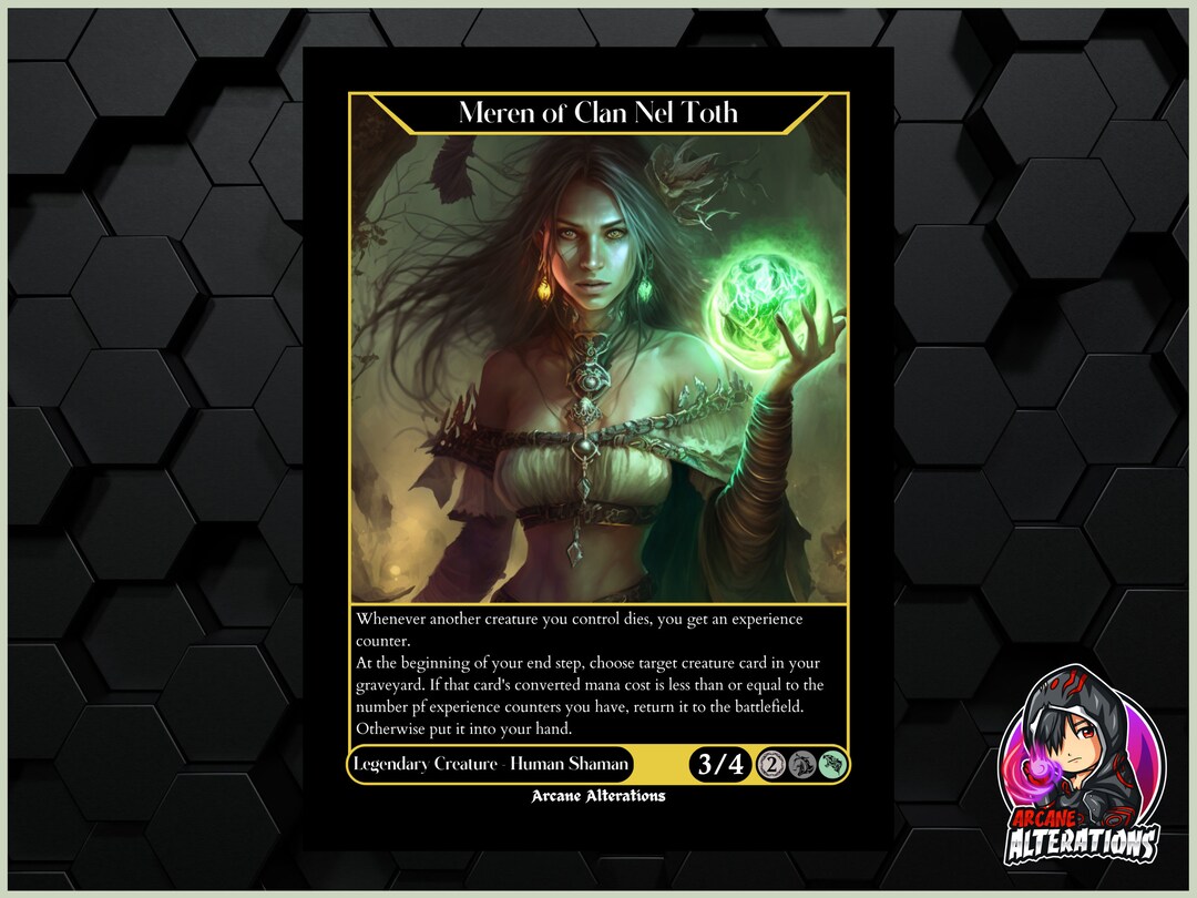mtg meren commander deck Meren of Clan Nel Toth Graveyard Reanimation Sacrifice Magic MTG Commander  Deck main image 1