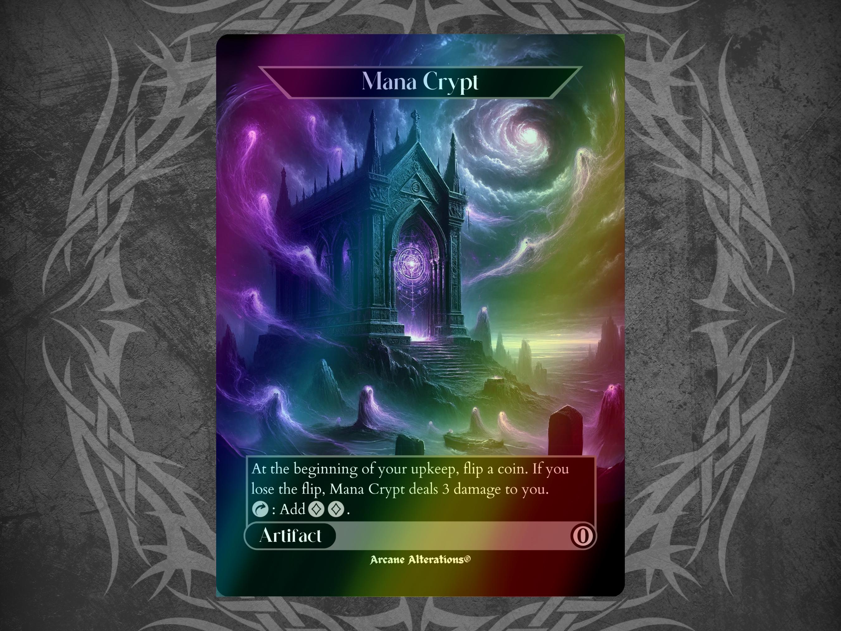 Mana Crypt - Proxy Full Art Custom Card - Etsy