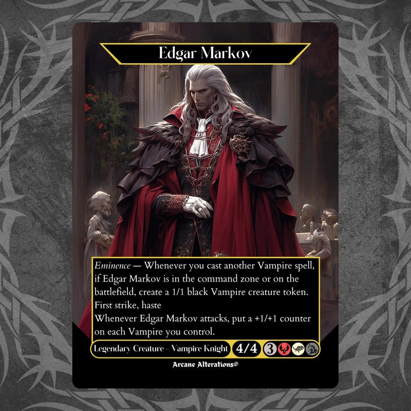 Edgar Markov Custom Art - Etsy