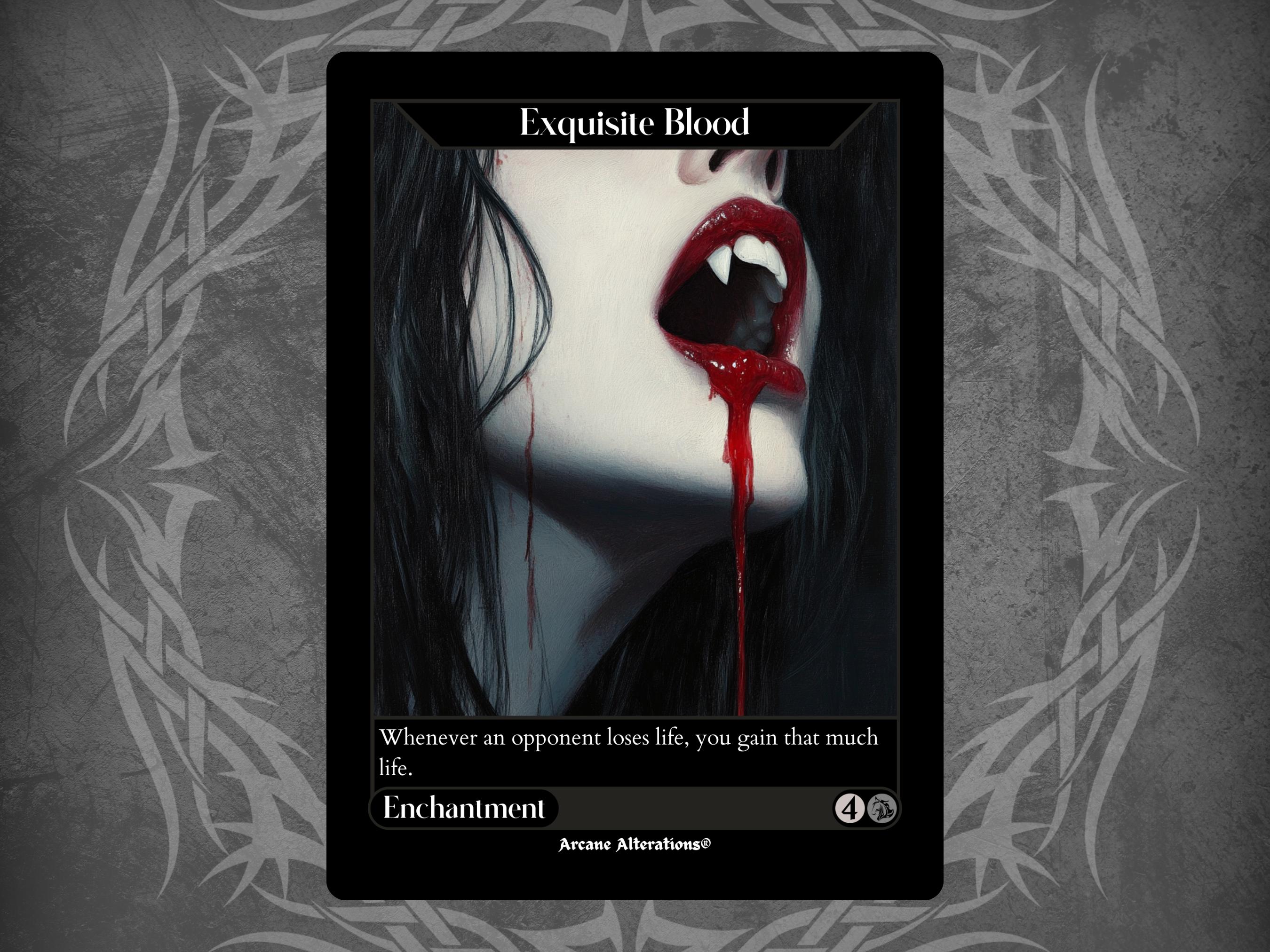 Exquisite Blood - Full Art Custom Card - Etsy