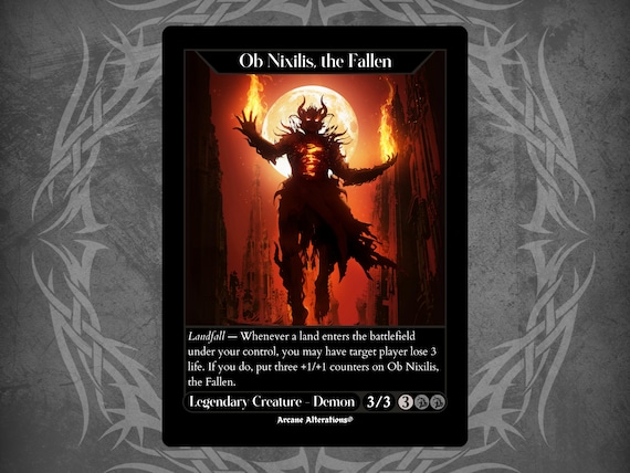 Ob Nixilis, the Fallen - Full Art Custom Card - Etsy