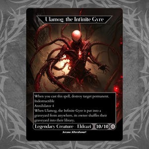 Ulamog, the Infinite Gyre - Proxy Full Art Custom Card