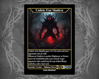 Umbris, Fear Manifest - Full Art Custom Card - Etsy Hong Kong