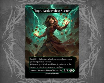 Toph, Earthbending Master - Proxy Full Art Kundenspezifische Karte