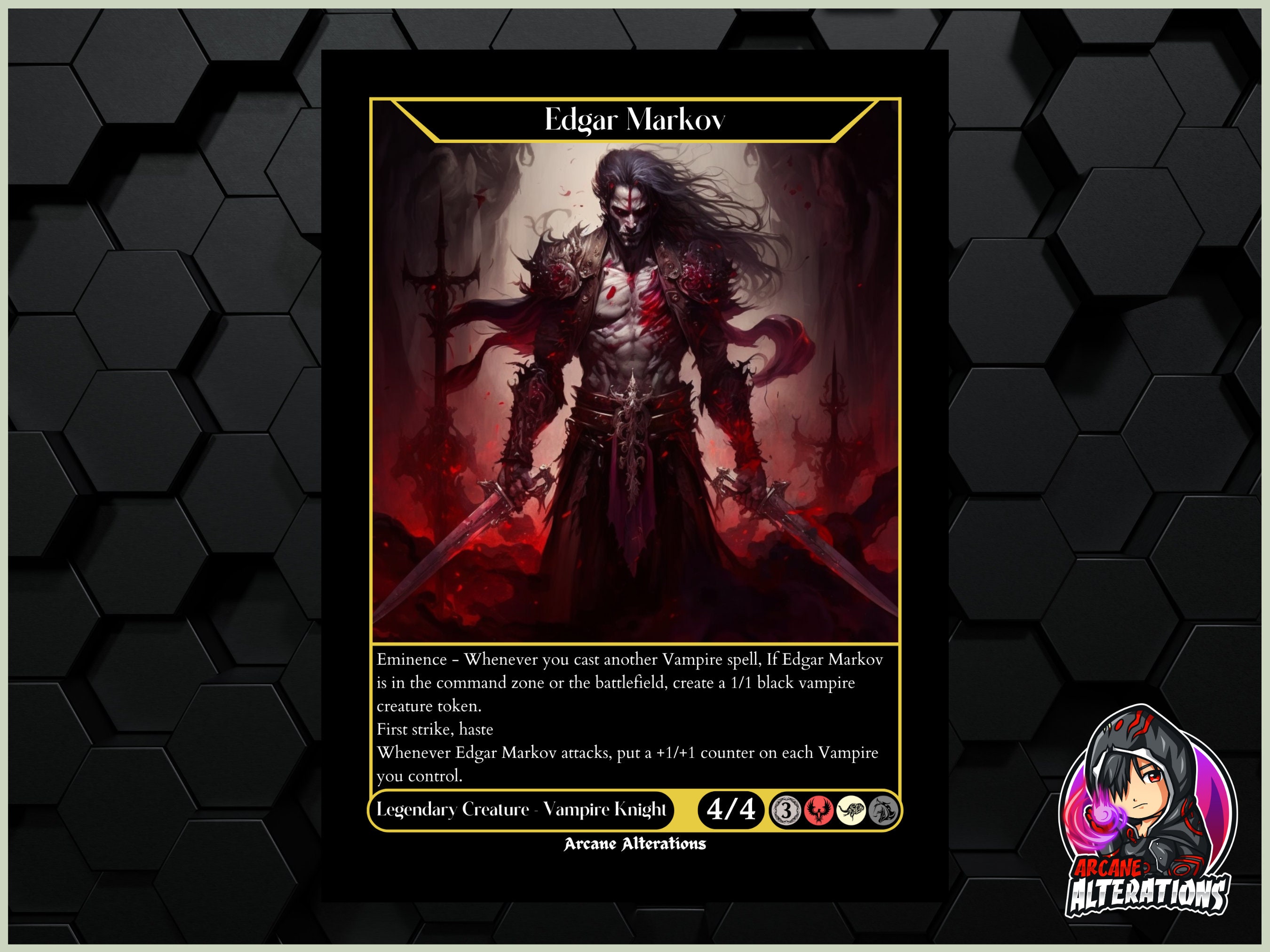 Edgar Markov Full Art Custom Card Etsy