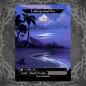 Mar Subterrâneo - Proxy Full Art Cartão Personalizado