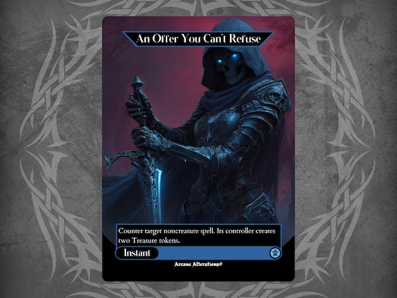 An Offer You Can't Refuse - Proxy Full Art Custom Card - Etsy