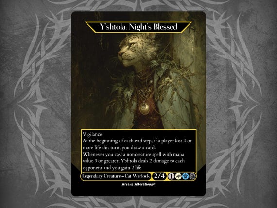 Y'shtola, Night's Blessed - Proxy Full Art Custom Card - Etsy