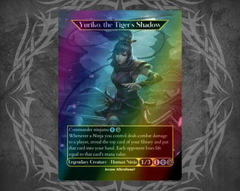 Yuriko, the Tiger's Shadow - Proxy Full Art Custom Card - Etsy