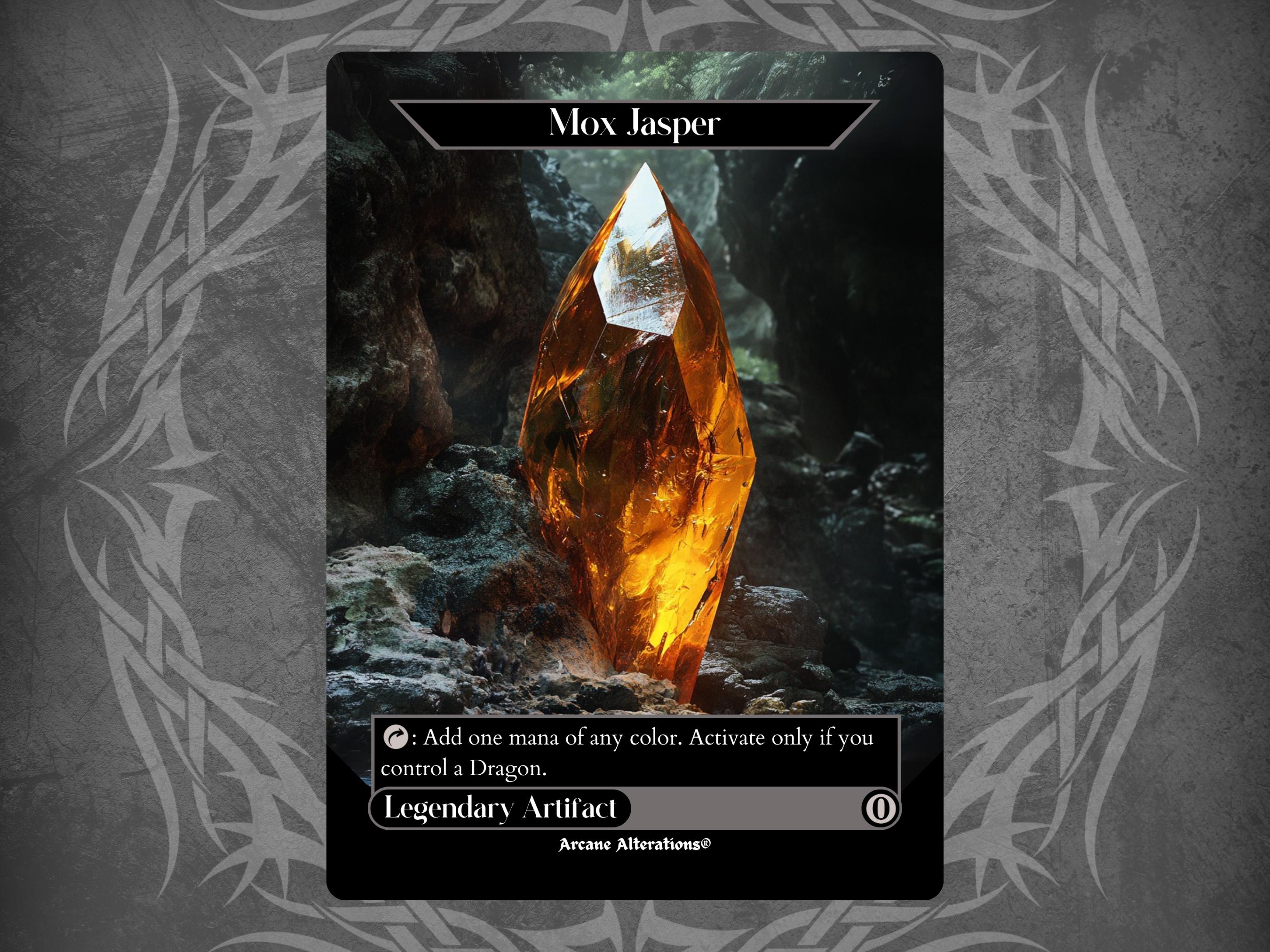 Mox Jasper - Proxy Full Art Custom Card - Etsy Israel