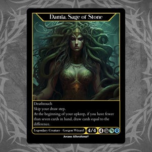 Damia, Sage of Stone - Full Art Custom Card