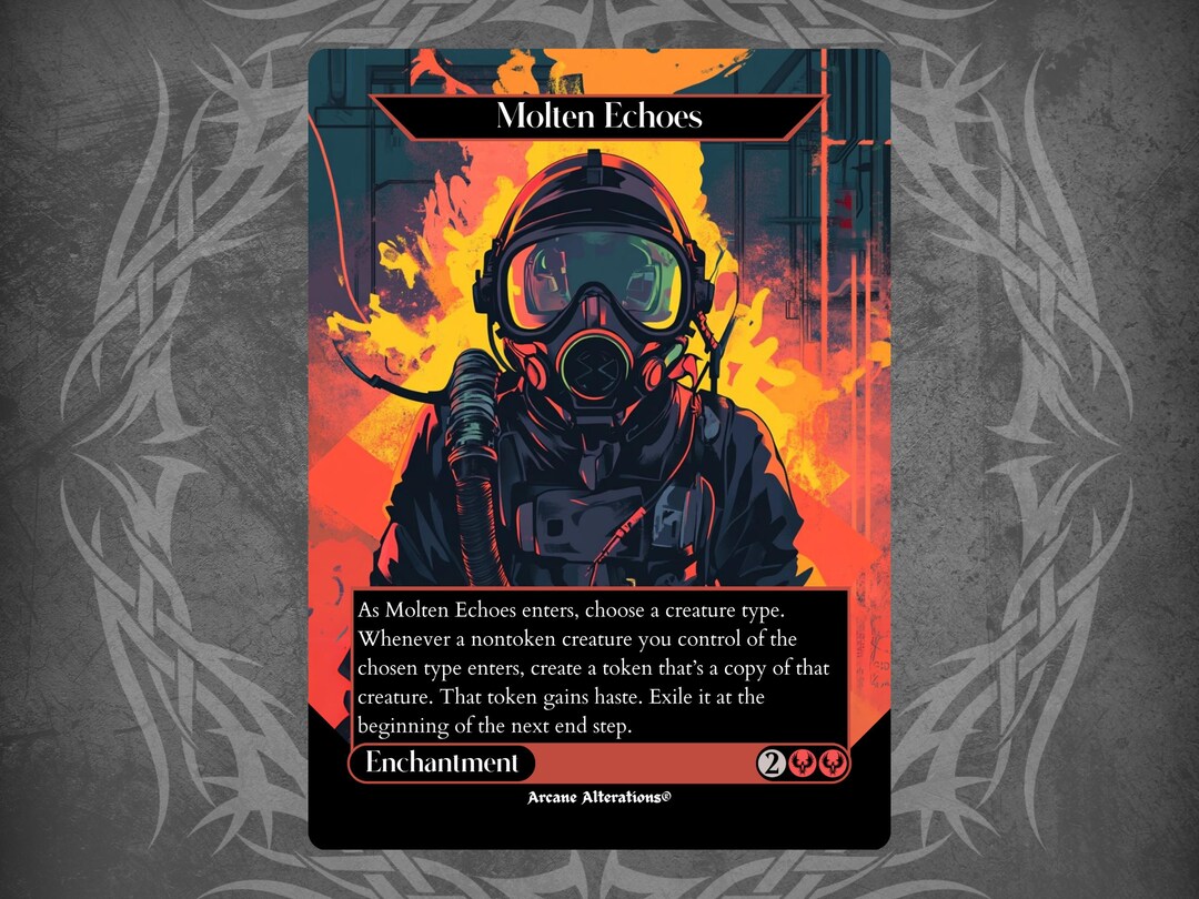 Molten Echoes - Proxy Full Art Custom Card - Etsy
