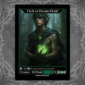Krąg Marzeń Druid - Pełna Karta Artystyczna Niestandardowa